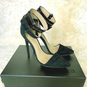 L.A.M.B Oxley - Black Suede Pumps